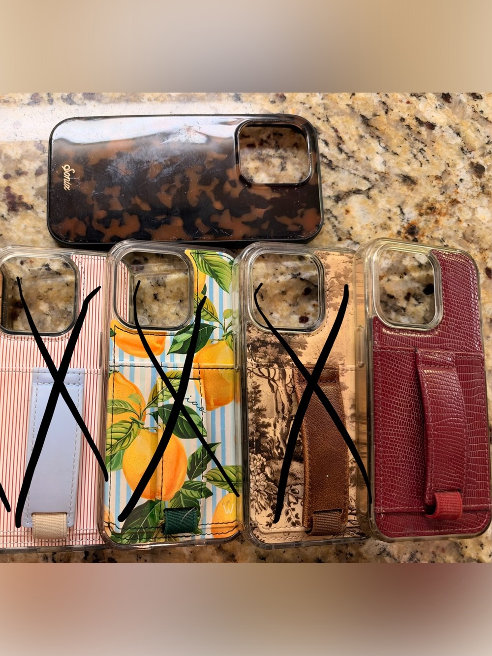 Maroon Walli case and leopard Sonix case- for iPhone 14 Pro